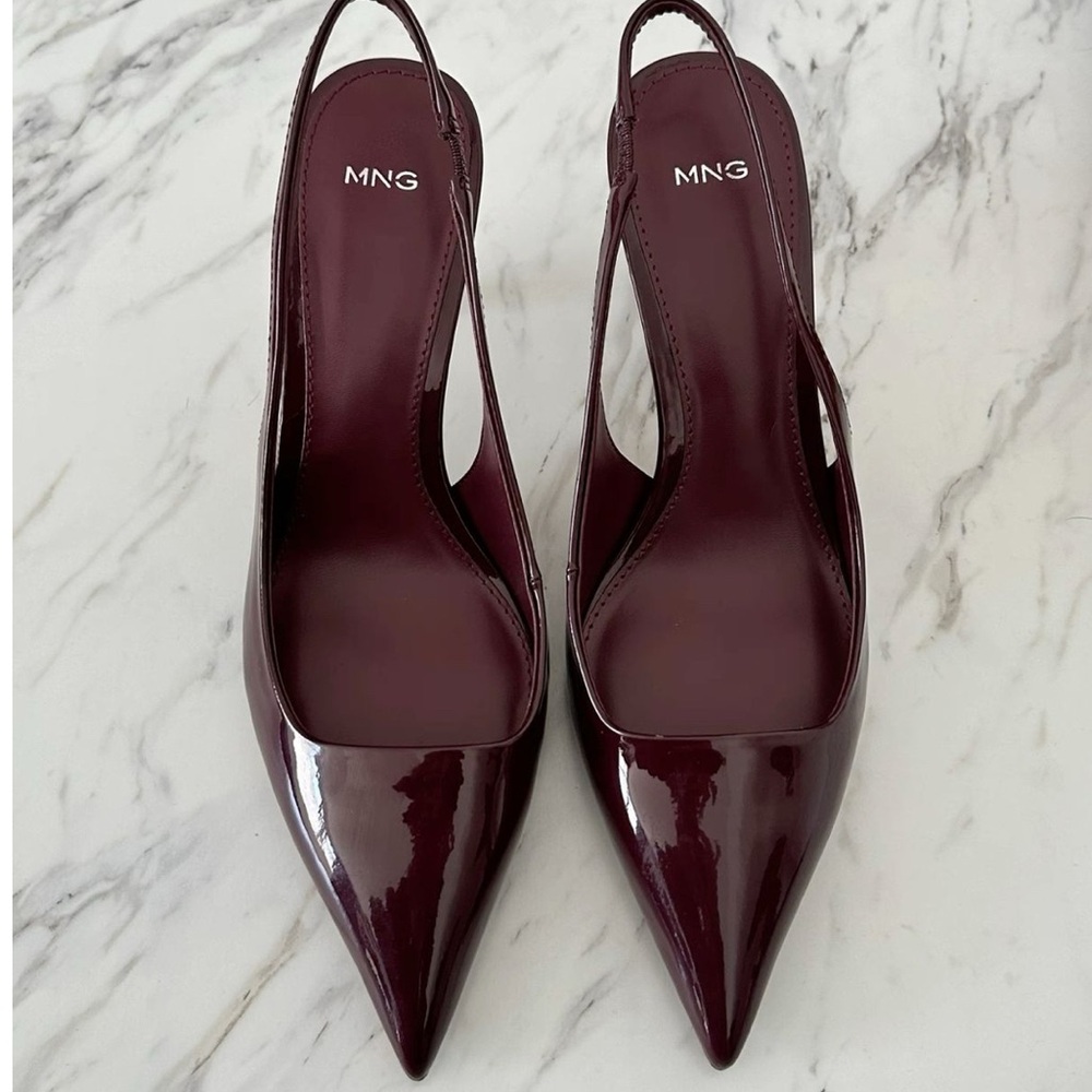 MANGO cherry red heels